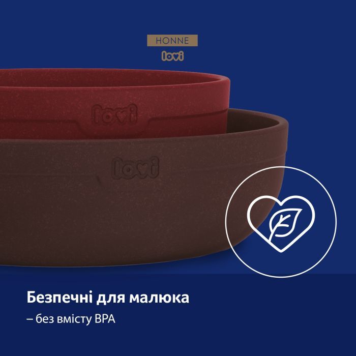 Тарілка дитяча Lovi Pistachio Tamarillo Бордові 2 шт (21/531_red) зображення 4