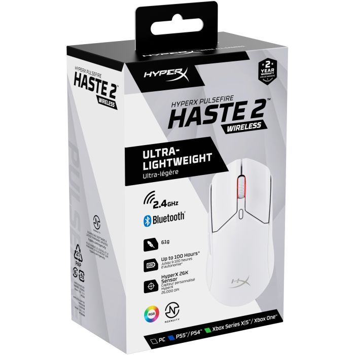 Мышка HyperX Pulsefire Haste 2 Wireless Black (6N0B0AA) изображение 10
