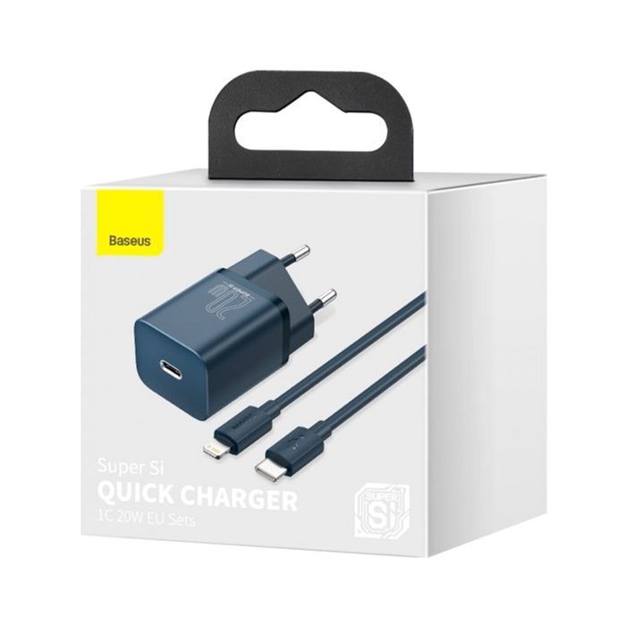 Зарядний пристрій Baseus Super Si 1C Blue (TZCCSUP-B03) зображення 2