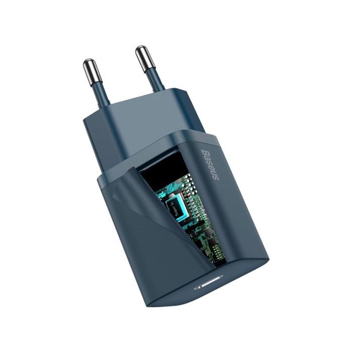 Зарядний пристрій Baseus Super Si 1C Blue (TZCCSUP-B03) зображення 6