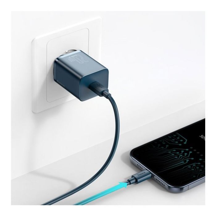 Зарядний пристрій Baseus Super Si 1C Blue (TZCCSUP-B03) зображення 8