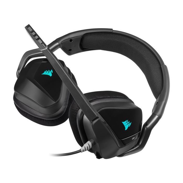 Навушники Corsair Void RGB Elite USB Premium with 7.1 Surround Sound Carbon (CA-9011203-EU) зображення 9
