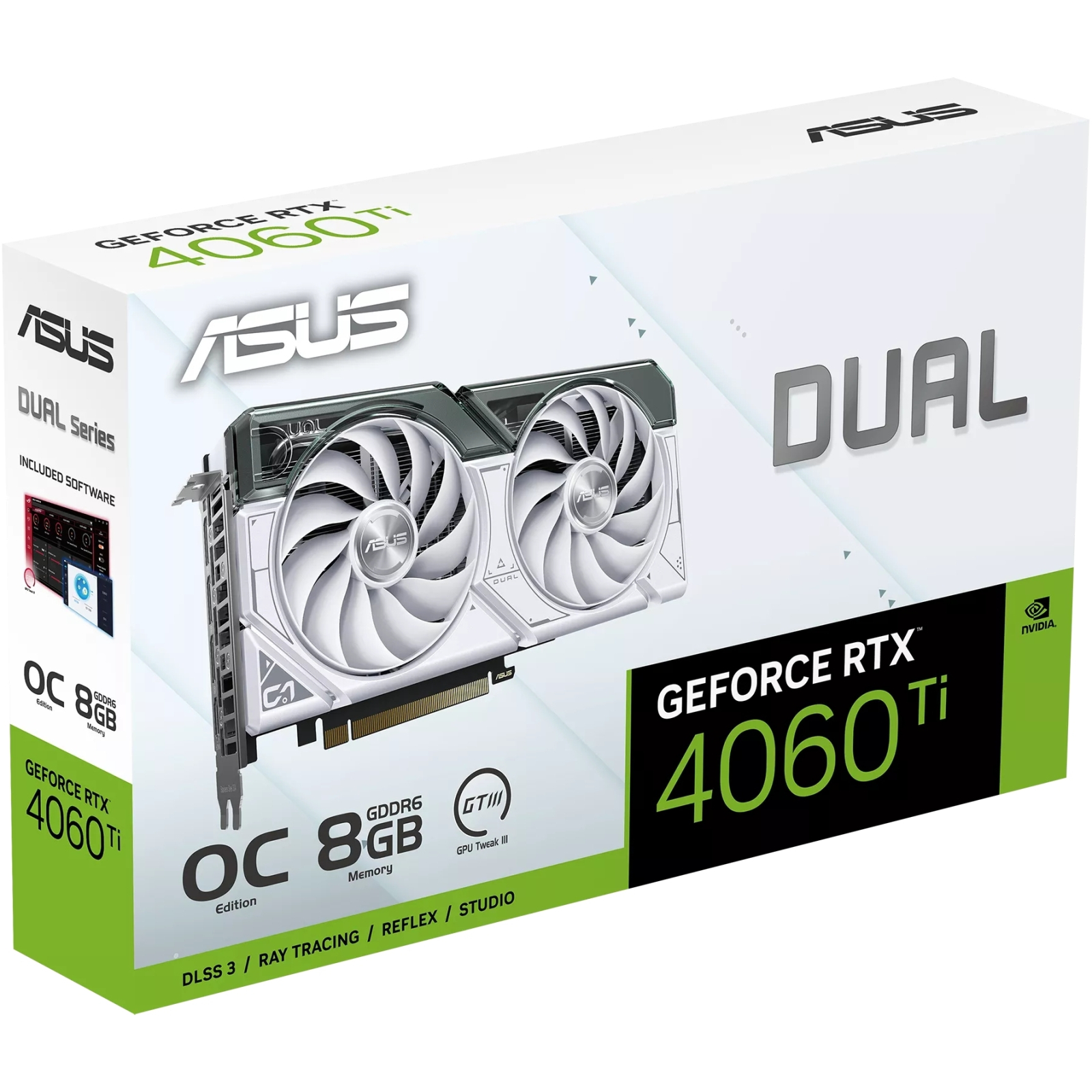 Відеокарта ASUS GeForce RTX4060Ti 8Gb DUAL OC WHITE (DUAL-RTX4060TI-O8G-WHITE) зображення 12