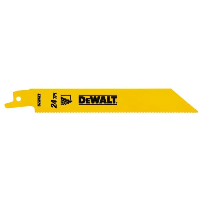 Полотно DeWALT пильное биметаллическое, чистый пропил, 152 мм, 23 TPI, 5 шт (DT2385) изображение 2