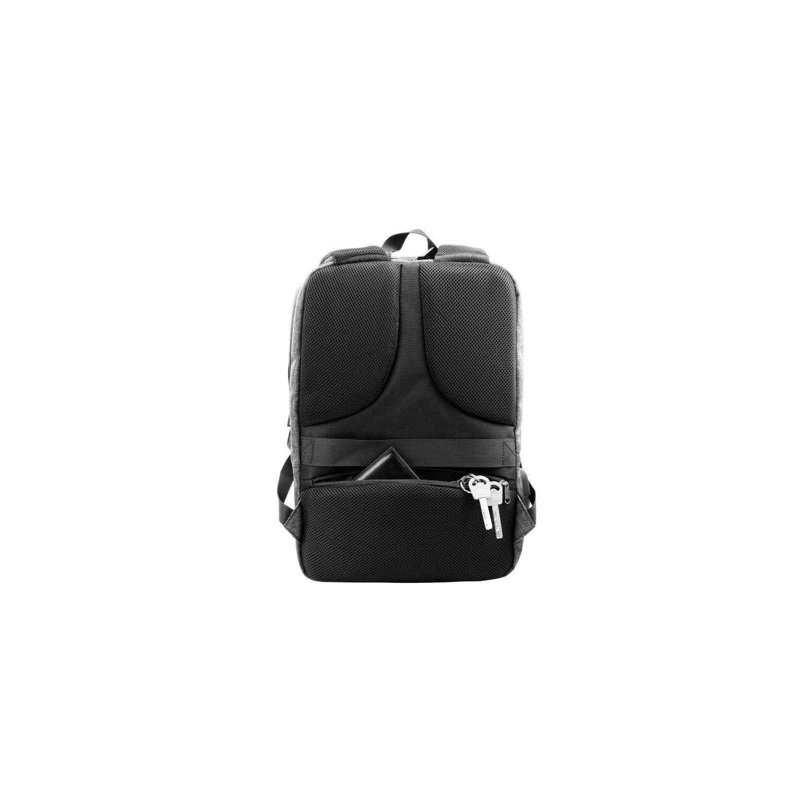 Рюкзак шкільний Optima 17.5" USB Techno унісекс 0.7 кг 16-25 л Сірий (O96906-03) зображення 2