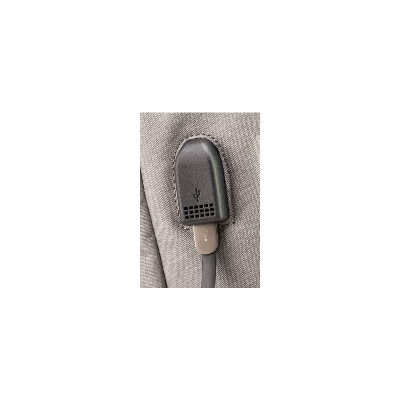 Рюкзак школьный Optima 17.5" USB Techno унисекс 0.7 кг 16-25 л Серый (O96906-03) изображение 4