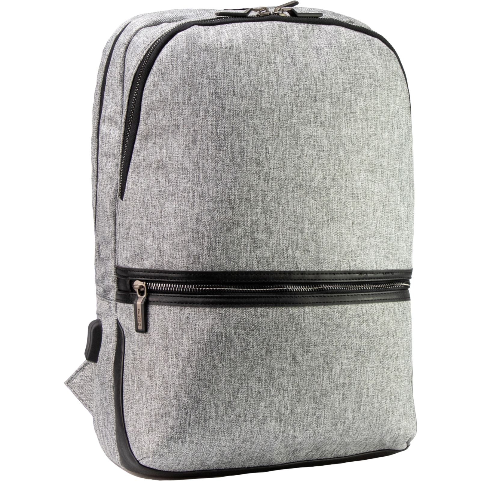 Рюкзак шкільний Optima 17.5" USB Techno унісекс 0.7 кг 16-25 л Чорний (O96906-01)