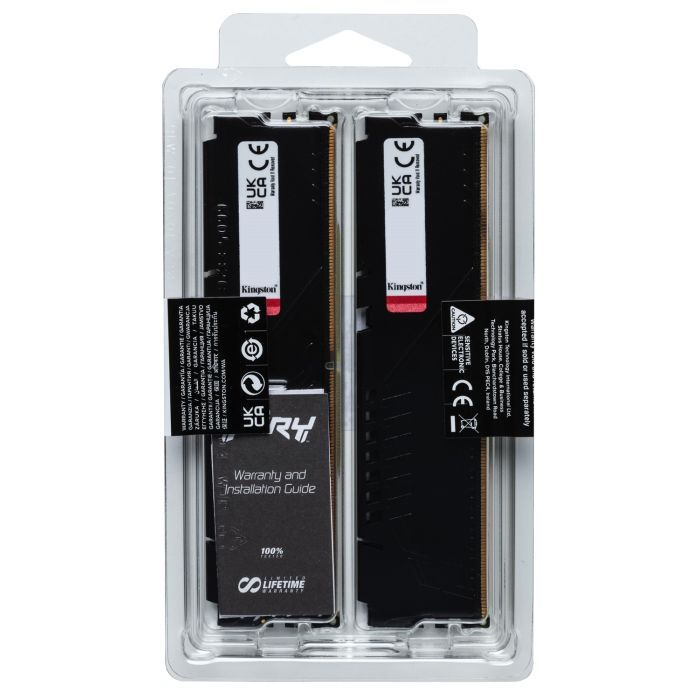 Модуль памяти для компьютера DDR5 32GB (2x16GB) 6000 MHz Beast AM5 Black Kingston Fury (ex.HyperX) (KF560C36BBEK2-32) изображение 6
