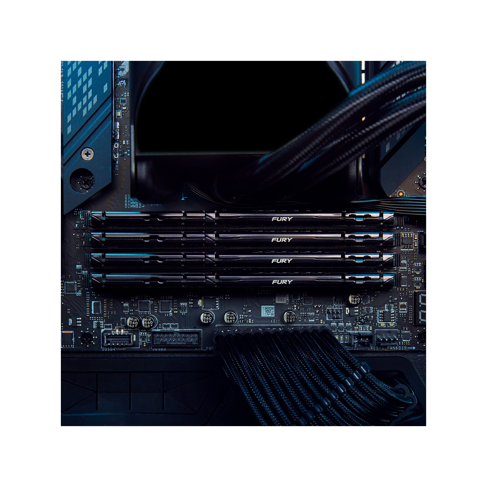 Модуль памяти для компьютера DDR5 32GB (2x16GB) 6000 MHz Beast AM5 Black Kingston Fury (ex.HyperX) (KF560C36BBEK2-32) изображение 9