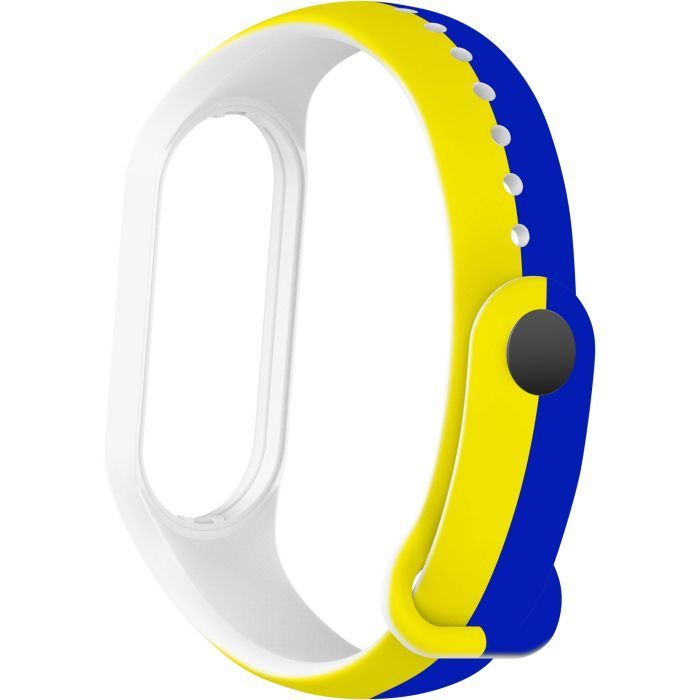 Ремінець до фітнес браслета Armorstandart для Xiaomi Mi Band 4/3 Blue/Yellow (ARM65667) зображення 2
