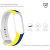 Ремінець до фітнес браслета Armorstandart для Xiaomi Mi Band 4/3 Blue/Yellow (ARM65667) зображення 3