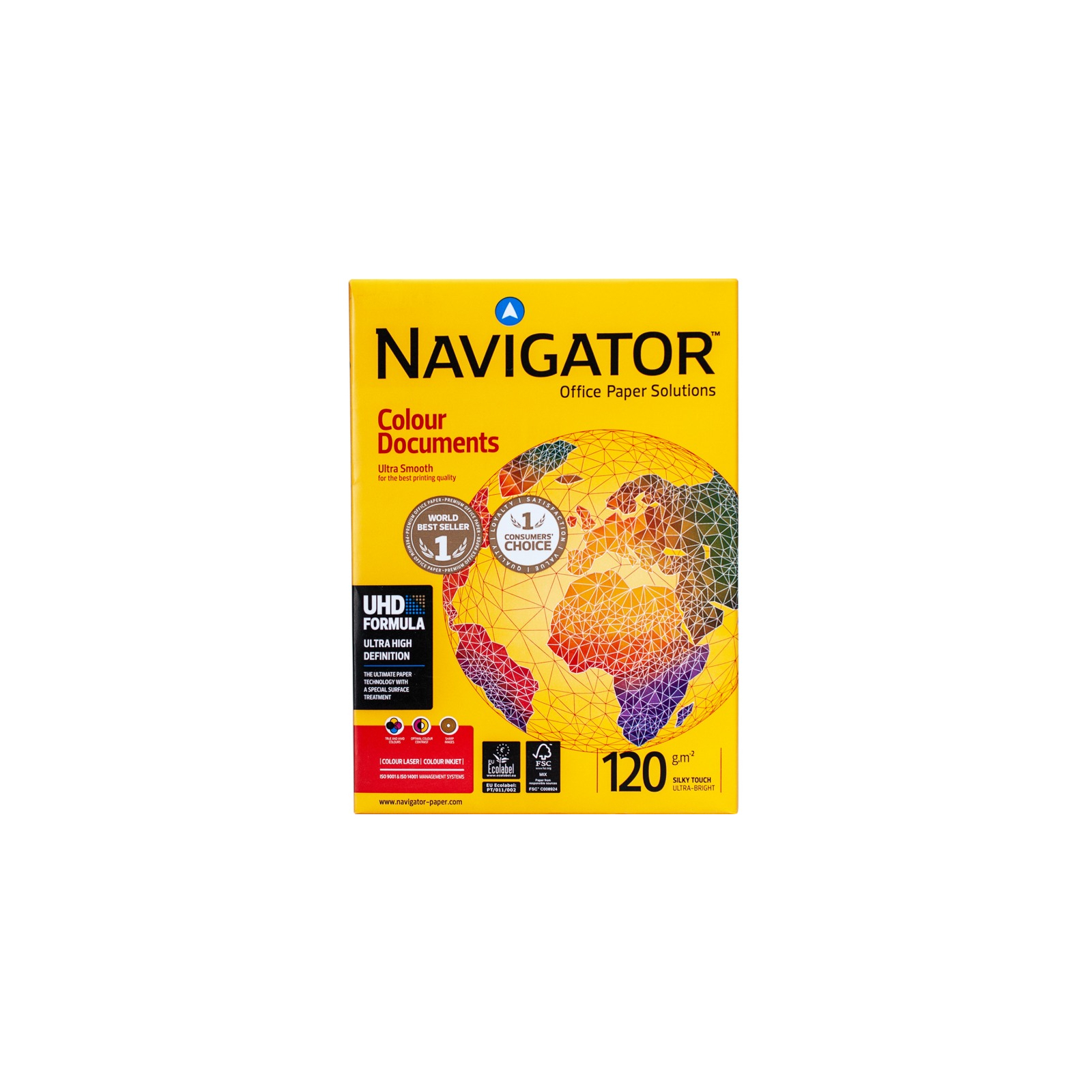 Бумага Navigator Paper А4, ColorDocuments, 120 г/м2, 250 арк, клас А (146612)