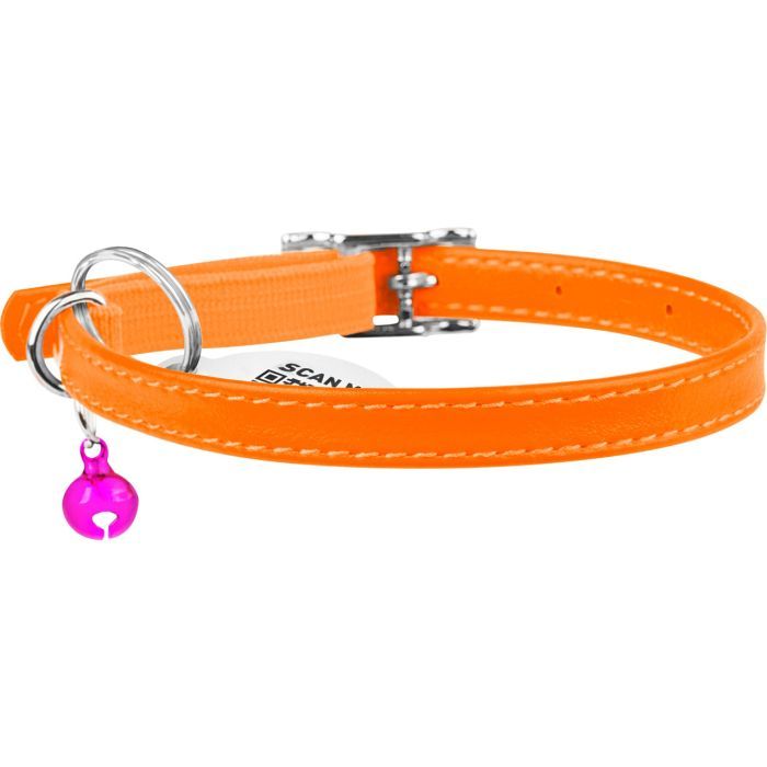 Ошейник для животных WAUDOG Glamour с QR паспортом Д 17-20 см красный (32753) изображение 2