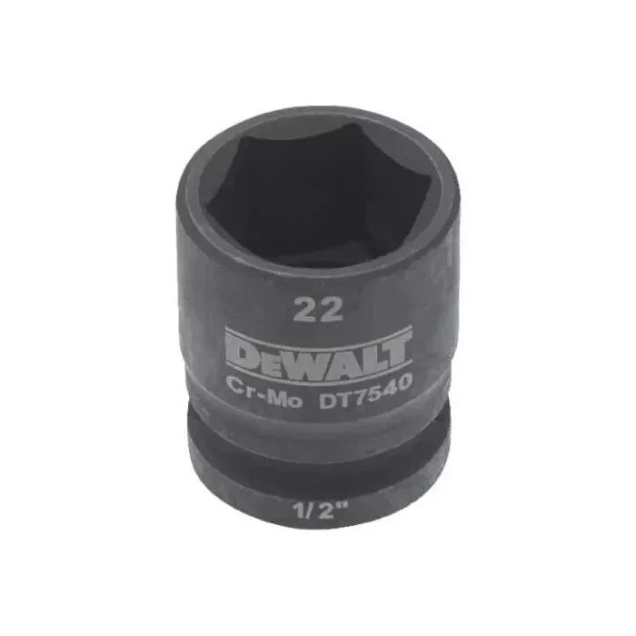 Головка торцевая DeWALT ударная IMPACT 1/2" х 22 мм, шестигранная (DT7540)