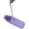 Пляшка для води Casno 400 мл MX-5028 More Love Фіолетова з соломинкою (MX-5028_Violet) зображення 2