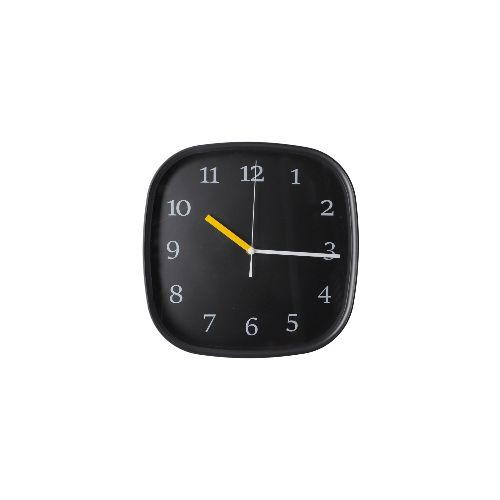 Настенные часы Optima Style пластиковый, черный (O52117)