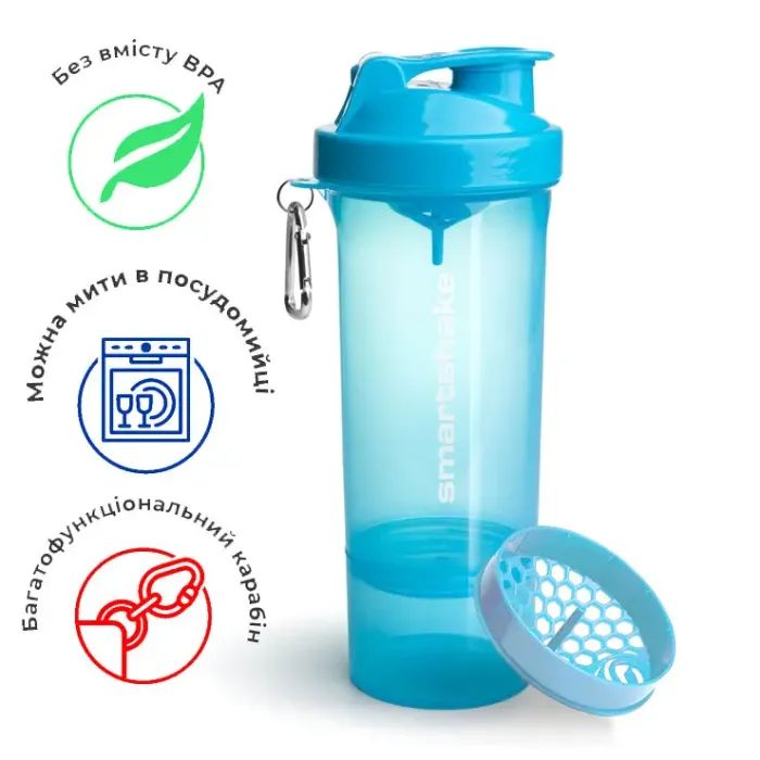 Шейкер спортивный SmartShake Slim 500ml Neon Pink (10253201) изображение 10