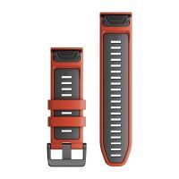 Ремінець до смарт-годинника Garmin epixPRO (g2), 20mm QuickFit Fl Red/Grpht Silicone (010-13279-04) зображення 2