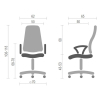 Офісне крісло Примтекс плюс Ultra Chrome M-38 зображення 4