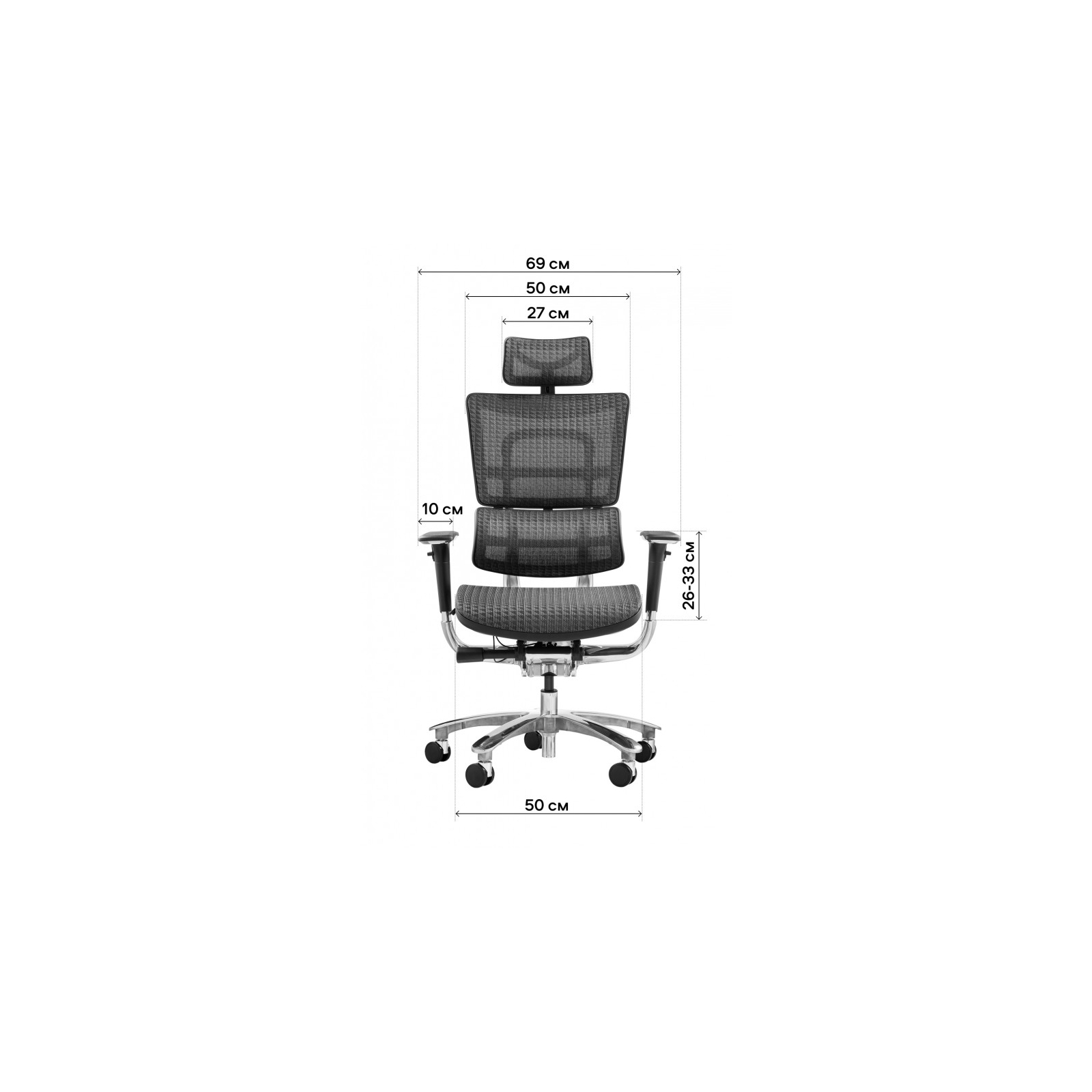 Офисное кресло GT Racer X-801A Gray (X-801A Gray (W-80)) изображение 8