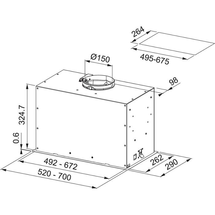 Витяжка кухонна Franke FBFE WH MATT A52 (305.0665.366) зображення 3