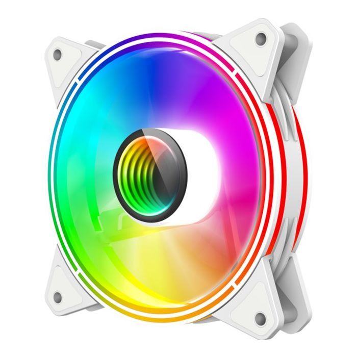 Кулер для корпуса Gamemax FN-12Rainbow-Q-Infinity WT