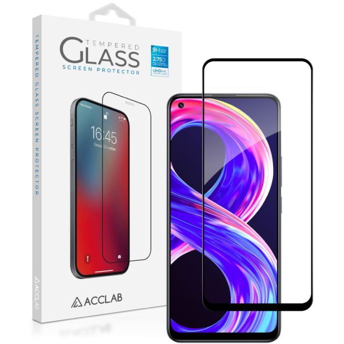 Скло захисне ACCLAB Full Glue Realme 8 Pro (1283126523212) зображення 2