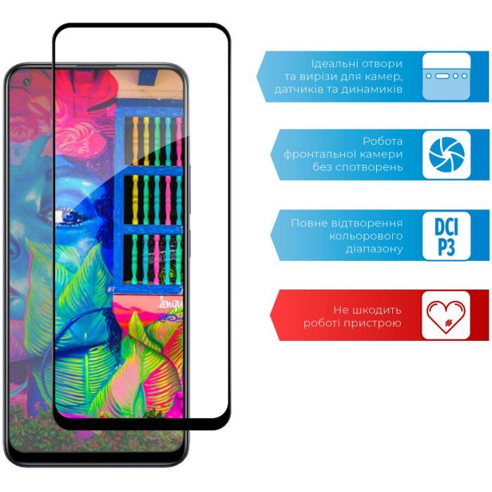 Скло захисне ACCLAB Full Glue Realme 8 Pro (1283126523212) зображення 5