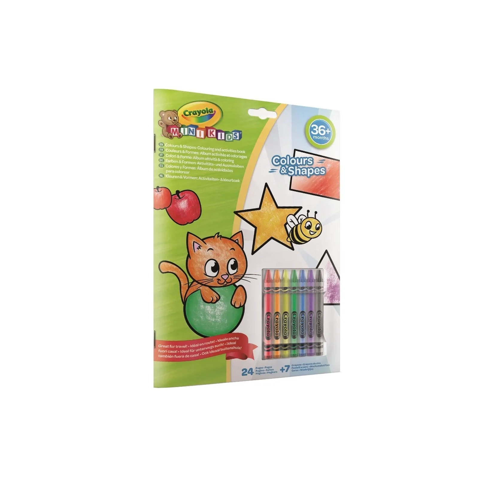 Набор для творчества Crayola Mini Kids Раскраска Цвета и формы 24 страницы (25-2727)