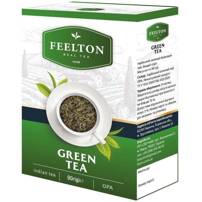 Чай Feelton Green Tea OPA 90 г (4820186121513)