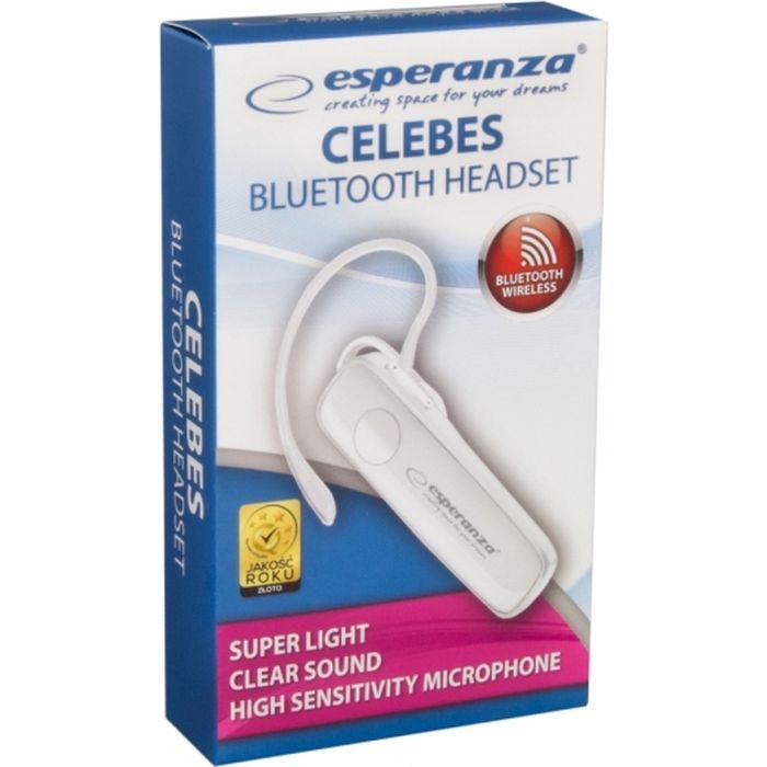 Bluetooth-гарнитура Esperanza Celebes White (EH184W) изображение 3