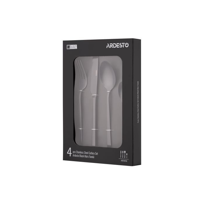 Набор столовых приборов Ardesto Black Mars Favola 4 предмета Золотий (AR0704FSG) изображение 10