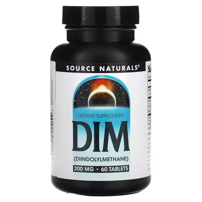 Вітамінно-мінеральний комплекс Source Naturals Дііндолілметан, 200мг, DIM, 60 таблеток (SNS-02589)