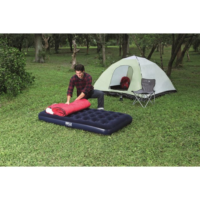 Матрас надувной BestWay Pavillo велюр Синій 99 x 188 x 22 см (67001) изображение 8
