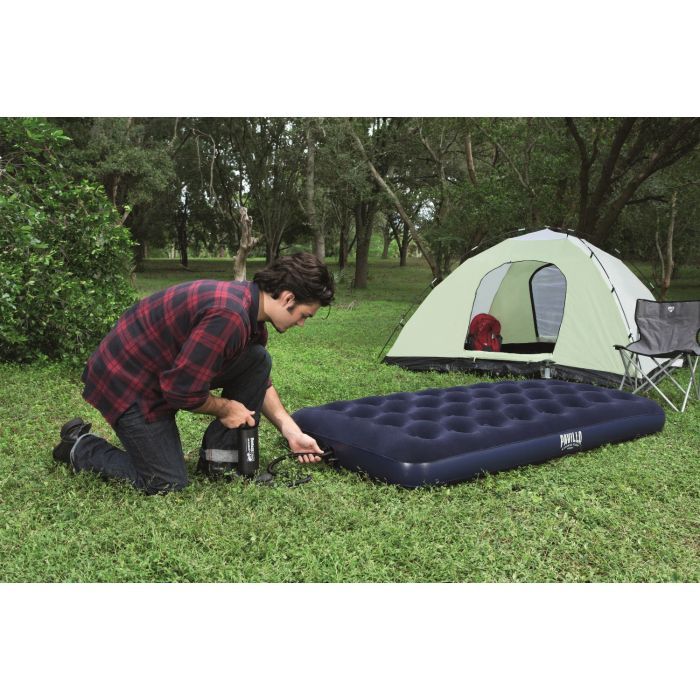 Матрас надувной BestWay Pavillo велюр Синій 99 x 188 x 22 см (67001) изображение 9