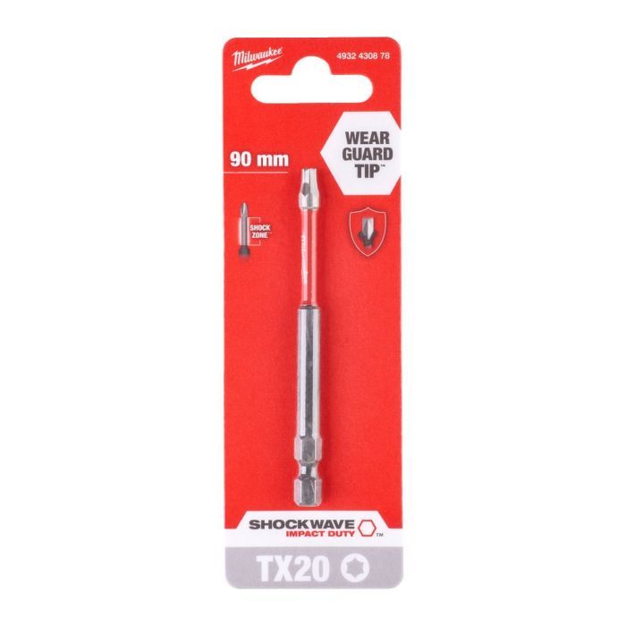 Бита для шуруповерта Milwaukee SHOCKWAVE, TX25, 90мм 1шт (4932430883) изображение 3