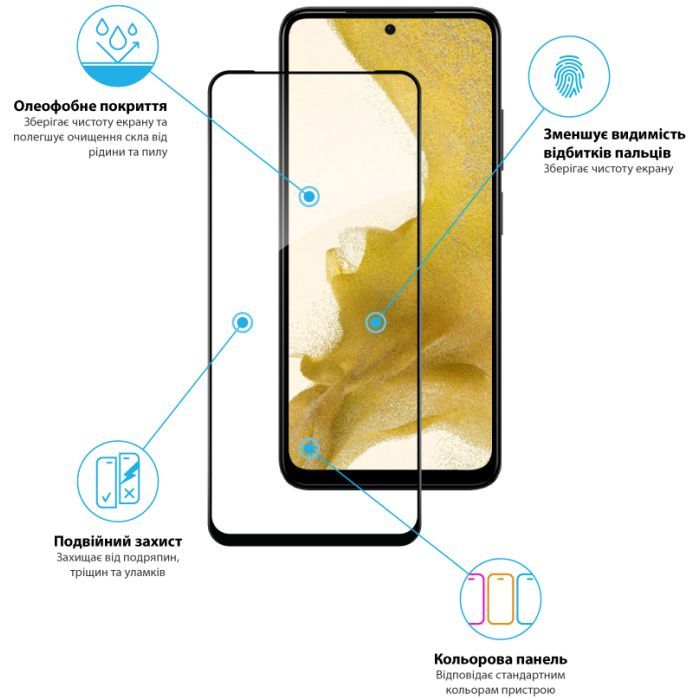 Стекло защитное Global Full Glue Xiaomi Redmi Note 12S (1283126564963) изображение 4