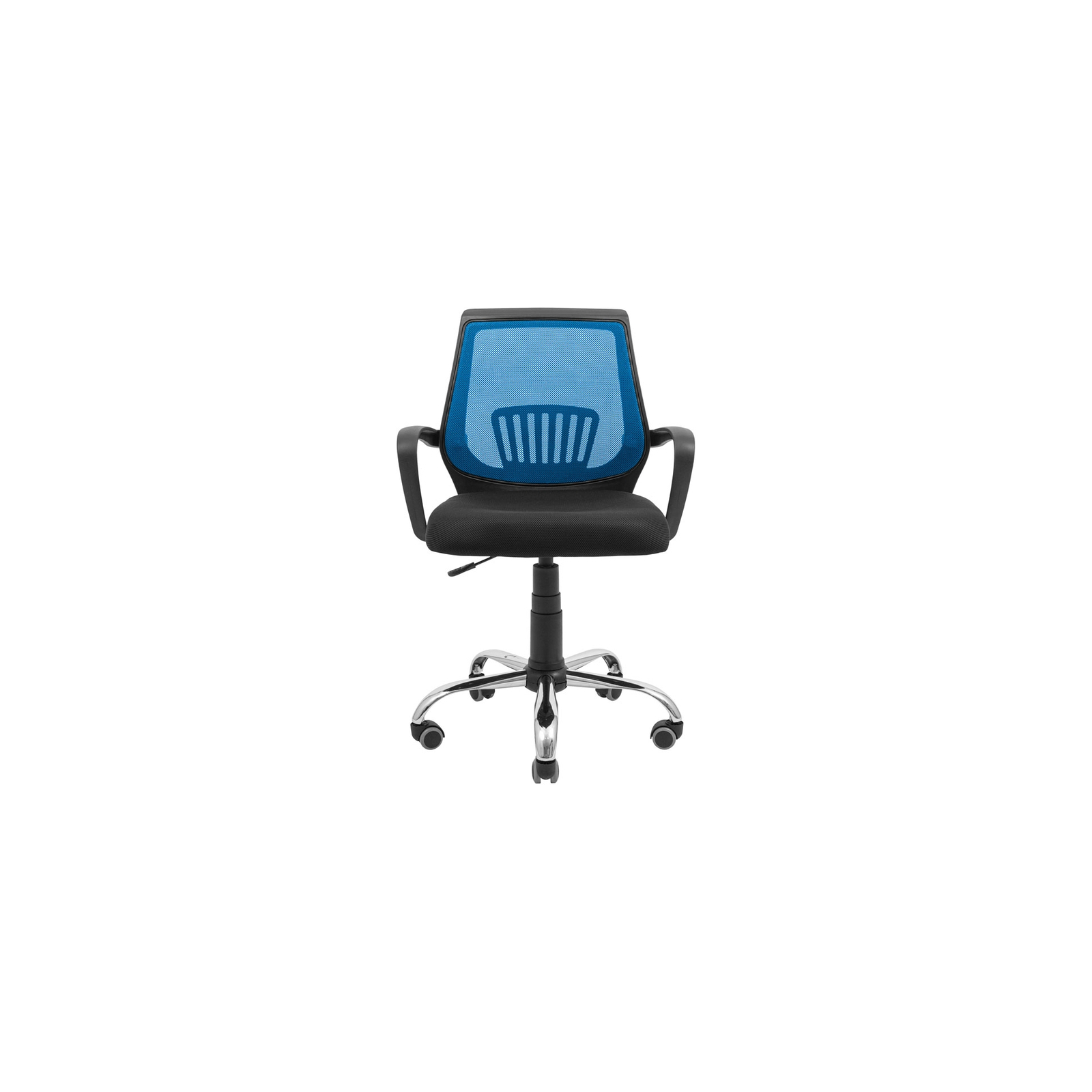 Офісне крісло Richman Стар Хром Піастра Сітка чорна + синя (ADD0003154) зображення 2