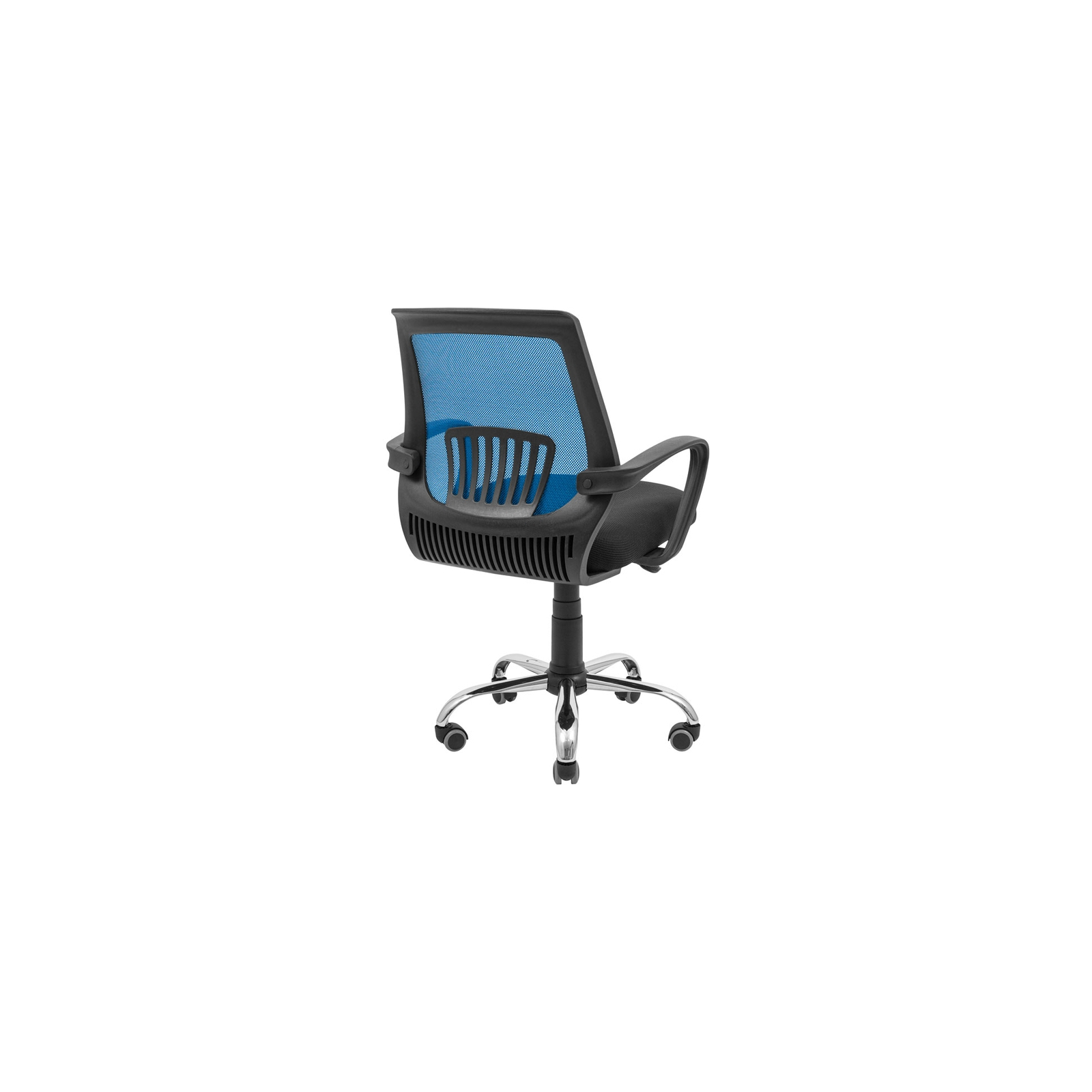 Офісне крісло Richman Стар Хром Піастра Сітка чорна + синя (ADD0003154) зображення 4