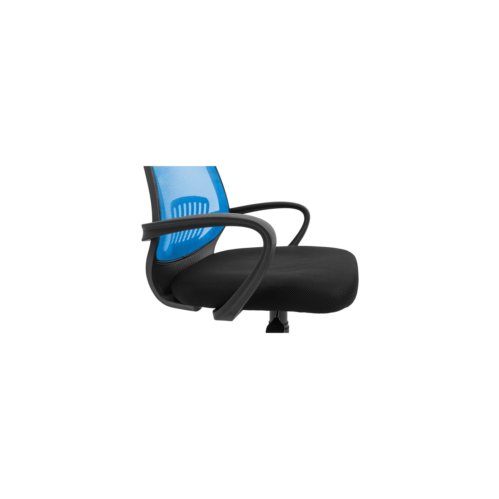 Офісне крісло Richman Стар Хром Піастра Сітка чорна + синя (ADD0003154) зображення 5