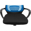 Офісне крісло Richman Стар Хром Піастра Сітка чорна + синя (ADD0003154) зображення 6