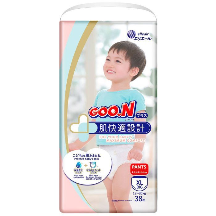 Підгузки GOO.N Plus Трусики для дітей 12-20 кг розмір XL 38 шт (21000633)