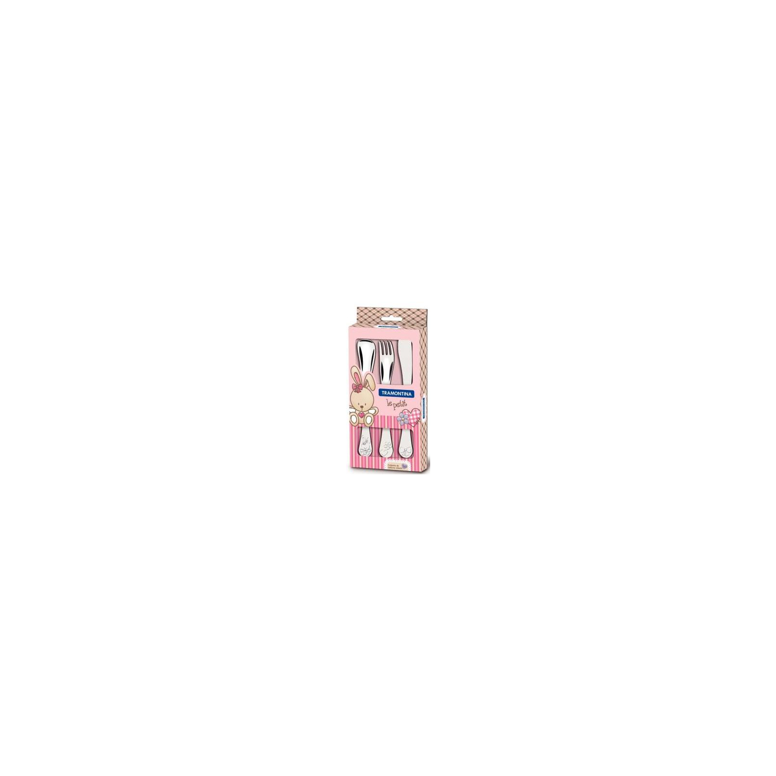 Набор столовых приборов Tramontina Baby Le Petit Рожевий 2 предмети (66973/015)