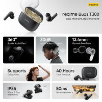 Наушники realme Buds T300 Stylish Black (631209000025) изображение 4