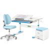 Парта з кріслом ErgoKids (L) Blue + тумба (TH-310 + Y-412 Lite + BD C3_BLUE)