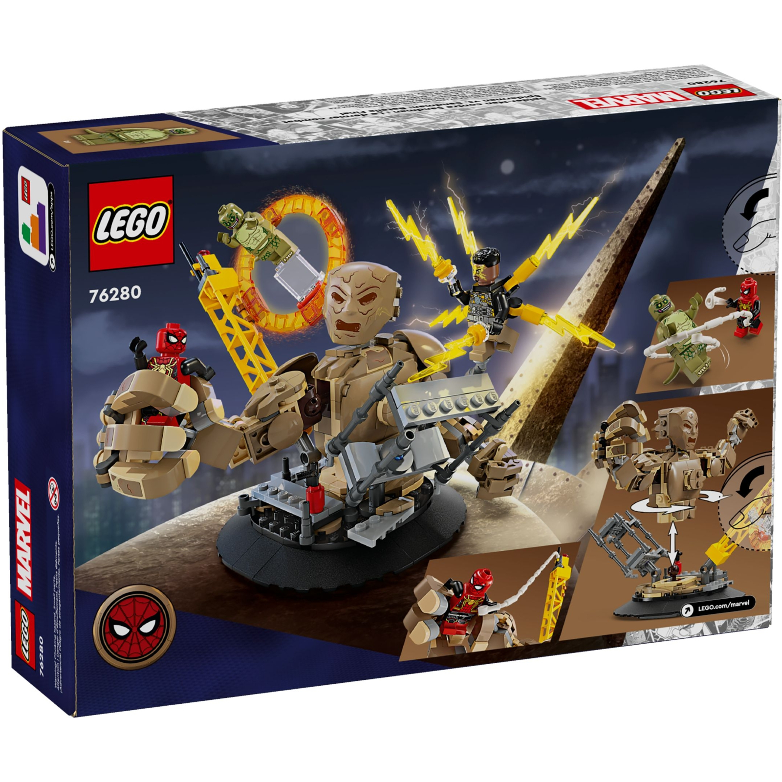 Конструктор LEGO Super Heroes Человек-Паук vs. Песчаный человек: Решающая битва 347 деталей (76280) изображение 6
