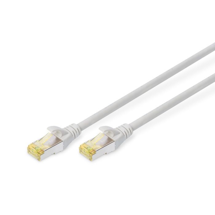 Патч-корд 0.25м, CAT 6a S-FTP, AWG 26/7, Cu, LSZH, gray Digitus (DK-1644-A-0025)