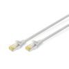 Патч-корд 0.25м, CAT 6a S-FTP, AWG 26/7, Cu, LSZH, gray Digitus (DK-1644-A-0025)