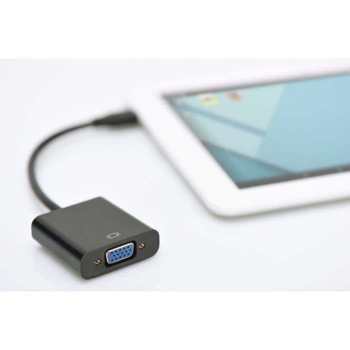 Перехідник MicroHDMI to VGA (M/F) Full HD Digitus (DA-70460) зображення 2