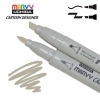 Художественный маркер Marvy двусторонний 1900B-S Серый (752481291124)